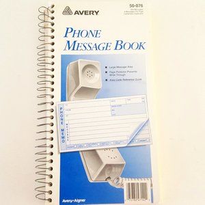 Avery Phone Message Book Carbonless Duplicates 4 Messages Per Page  *AS …
